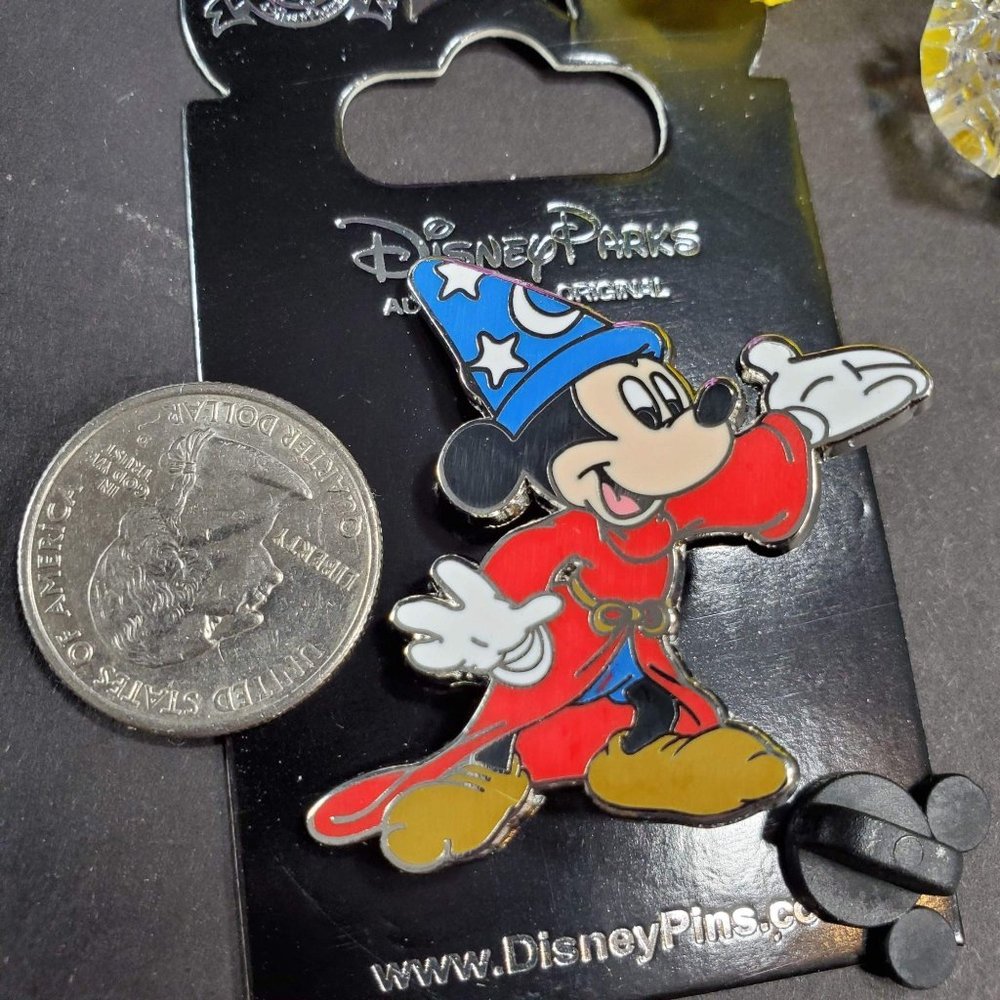Disney Parks Sorcerer Mickey Mouse Pin - Picture 2 of 3